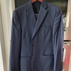 Like New RALPH LAUREN NAVY WINDOWPANE SUIT